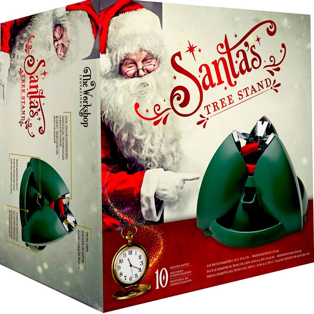 Bond Manufacturing Santa's Stand (Holds 9ft Tree) with Reservoir, Green.Open Box